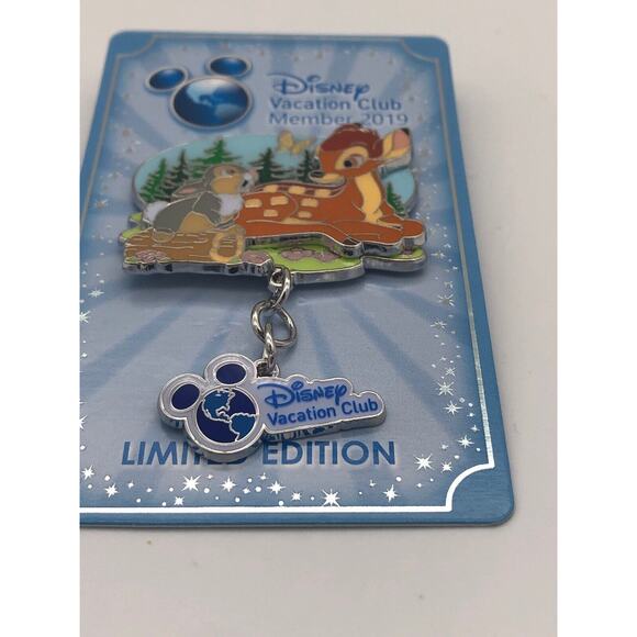Disney Vacation Club Bambi & Thumper in Flowers DVC Vacation Club Pin LE 3500 - Picture 4 of 6